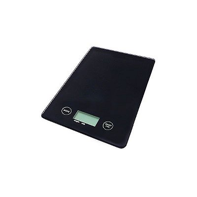 Balança Digital para Cozinha - Vidro Preta - 5kg