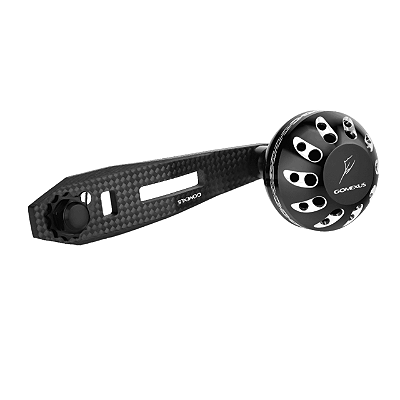 GOMEXUS CARBON HANDLE FOR BAITCAST REEL W/ AL. KNOB LCA38/41