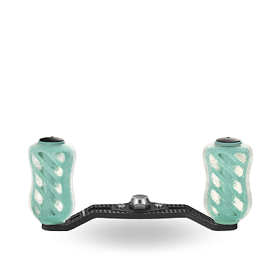 MANIVELA GOMEXUS 95MM CARBON SWEPT CARRETILHA TPE KNOB SKELETON - 7X4MM - GREEN DISCONT