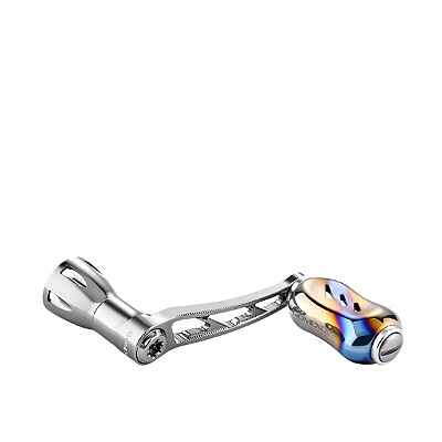 MANIVELA GOMEXUS 50MM ALUMINUM POWER MOLINETE TITANIUM KNOB - DAIWA (TODOS) - SILVER & FLAME / SILVER DISCONT