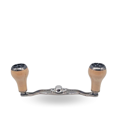 MANIVELA GOMEXUS 100MM TITANIUM CARRETILHA CORK KNOB - 8X5MM - CORK & SILVER DISCONT