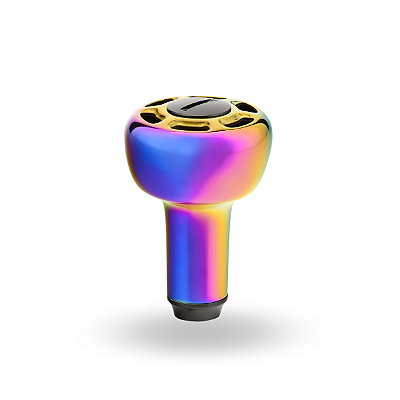 GOMEXUS TITANIUM REEL POWER KNOB 30MM TA30 - AURORA & BLACK DISCONT
