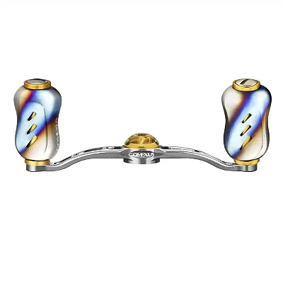 GOMEXUS ALUMINUM HANDLE BAITCAST REEL TITANIUM KNOB BDHT22 - FLAME GOLD - 8X5MM - 100MM DISCONT