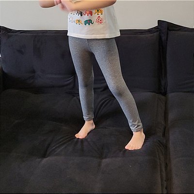 Calça Legging Infantil Cotelê Marrom - Calça legging Infantil