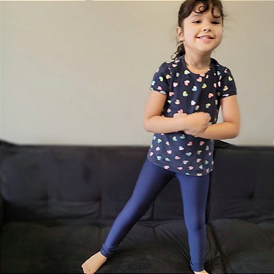 Calça Legging Infantil Cotelê Marrom - Calça legging Infantil