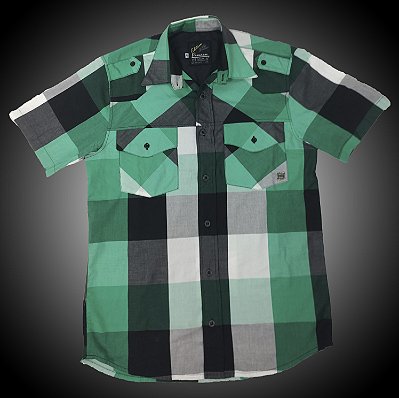 Camisa Manga Curta Xadrez.