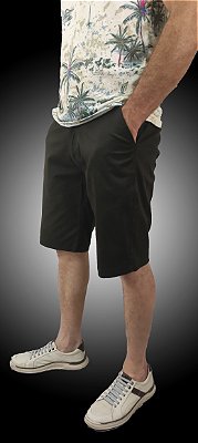 Bermuda Masculina Alfaiataria Marrom Sarja SURF-X .