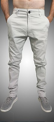 Calça Masculina Sarja Alfaiataria Gelo SURF-X.