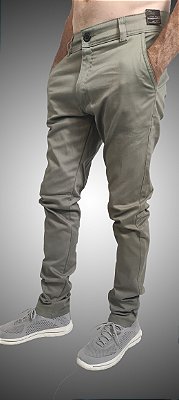 Calça Masculina Sarja Alfaiataria Caqui SURF-X.