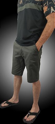 Bermuda Masculina Sarja Alfaiataria Chumbo SURF-X.