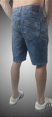 Bermuda Masculina Jeans Triple Stitching Azul Estonado SURF-X.