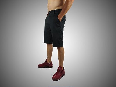 Bermuda Masculina Skinny Alfaiataria Preta Sarja SURF-X .