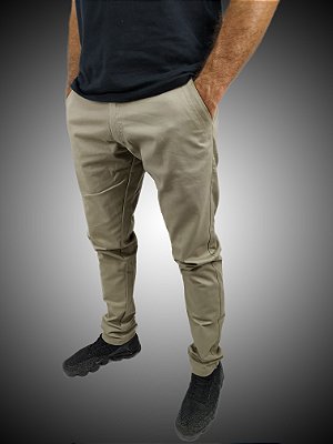 Calça Masculina Skinny Alfaiataria Areia SURF-X.