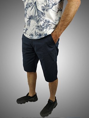 Bermuda Masculina Skinny Alfaiataria Edição Limitada Marinho SURF-X.