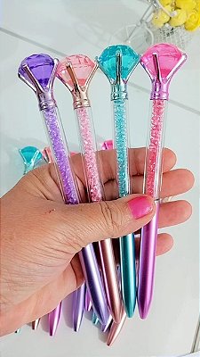 Canetas Diamante Strass Cristal Luxo