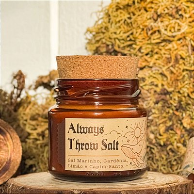 Always Throw Salt  Nº 13 - Sal Marinho, Gardênia e Limão 110g