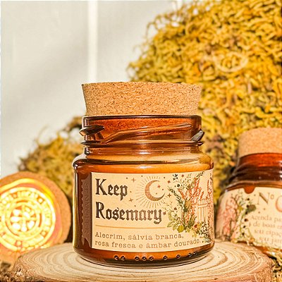 Keep Rosemary by Your Garden Gate Nº 9  - Salvia Branca, Alecrim e Rosa  110g