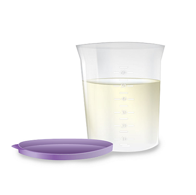 Copo Dosador de Armazenamento de Leite Materno (60 ml) com tampa