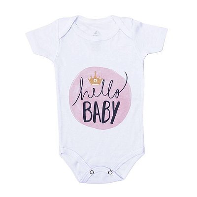 Body Baby Manga Curta - Personalizado