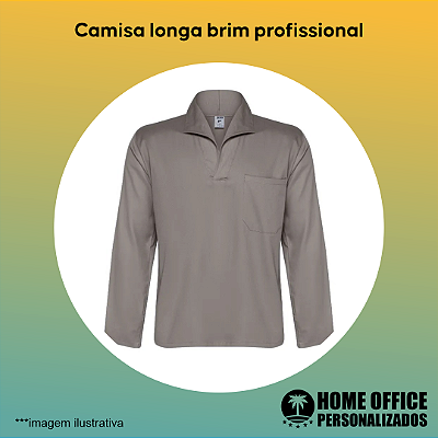 Camisa Longa Brim Pesado Profissional