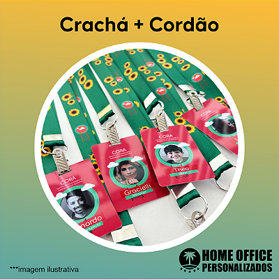 Crachá + Cordão Personalizados