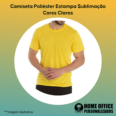 Camiseta 100% Poliéster Colorida Personalizada