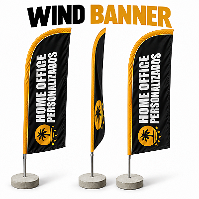 Wind Banner Personalizado - Tamanho P