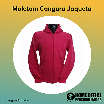 Moletom Canguru Jaqueta Estampa