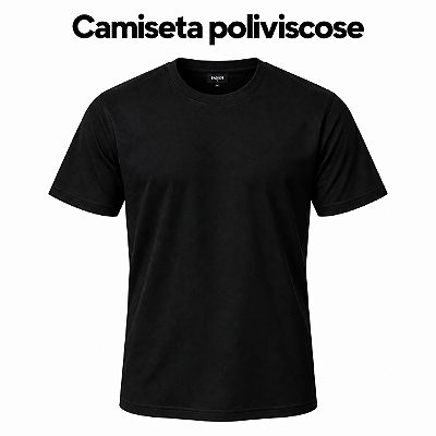 Camiseta Poliviscose Personalizada - a partir de 10 unidades