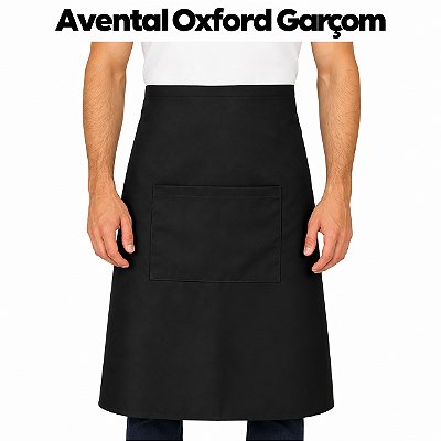 Avental Oxford Cintura Garçom