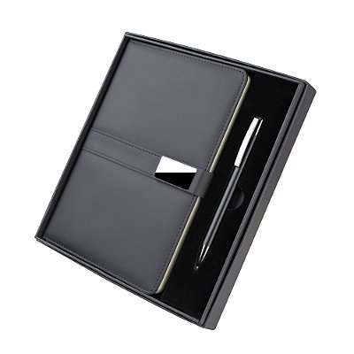 Kit escritório caneta e caderno A5 - Personalizado