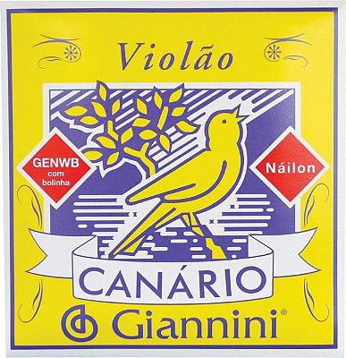 Encordoamento Violão Nylon c/ bolinha Canario Giannini