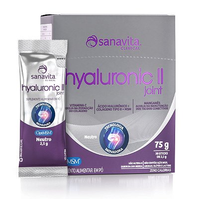 Suplemento Alimentar Sanavita Hyaluronic II Joint 30 Sticks