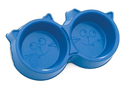 Comedouro Duplo Para Gatos Fominha 200 ml