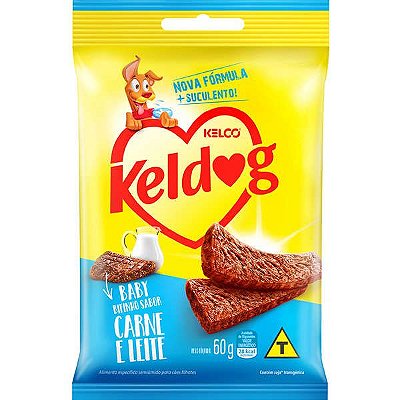 Bifinho Kelco Keldog Baby Sabor Carne e Leite 60 gr