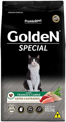 Golden Special Gato Castrado Sabor Sabor Frango e Carne - Premium Especial