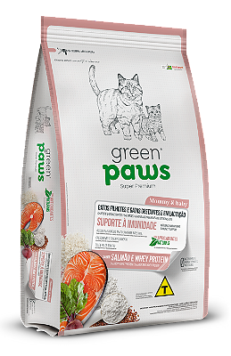 Ração Green Paws Mommy e Baby Suporte a Imunidade Gatos Filhotes e Gatas Gestantes e em Lactação - Super Premium