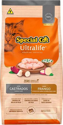 Ração Special Cat UltraLIfe Gatos Castrados Adulto Sabor Frango - Premium Especial