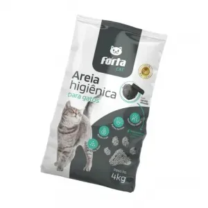 Areia Higiênica Forta para Gatos Com Carvão Ativado - 4kg