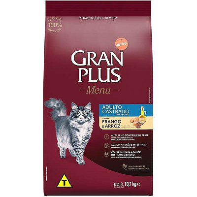 Ração Affinity  GranPlus Frango e Arroz para Gatos Castrados Adultos Premium Especial