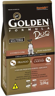 Ração Premier Golden DUii Cães Adultos de Pequeno Porte Frango e Seleção de Carnes 3 Kg