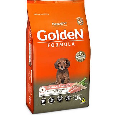 Ração Golden Fórmula Filhotes Frango e Arroz Pequeno Porte Mini Bits