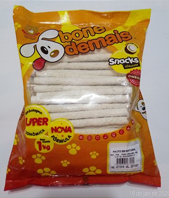 Palito Natural Bone Demais com Omega 3 - 1 Kg 5 x 8