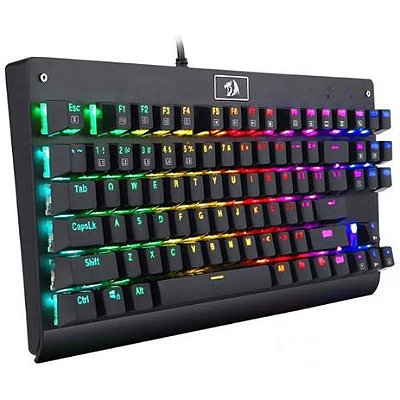 Teclado Mecânico Gamer Redragon Dark Avenger RGB Preto Switch RED – 10400