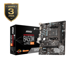 Placa Mãe B450M-A PRO MAX AMD AM4 DDR4 MATX - 12295