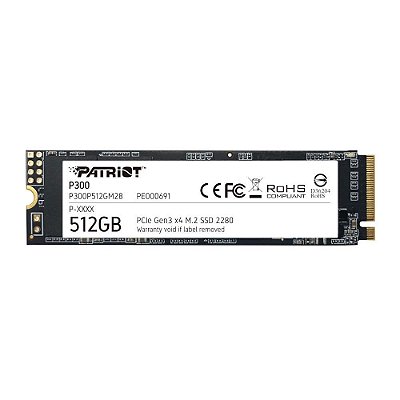 SSD 512GB M.2 Patriot Leitura 1.700mbs Gravação 1.200mbs – 11816