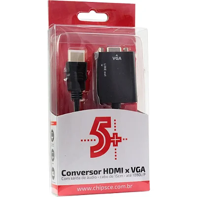 Conversor HDMI para VGA 5+ - 12720