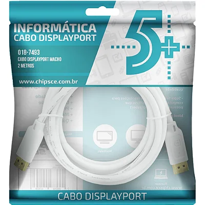 Cabo DisplayPort 5 Metros 1.2 5+ - 12723