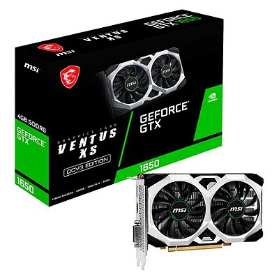 PLACA DE VIDEO 4GB GTX 1650 MSI VENTUS XS GDDR6 128 BITS - 12909