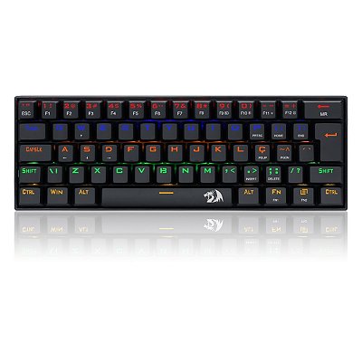 TECLADO REDRAGON LAKSHMI 60% RAINBOW SWITCH BLACK - 12972